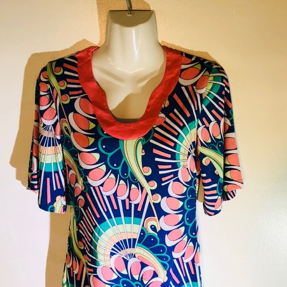 Boutique-Tracy Negoshian paisley swirl print dress - Picture 4 of 8